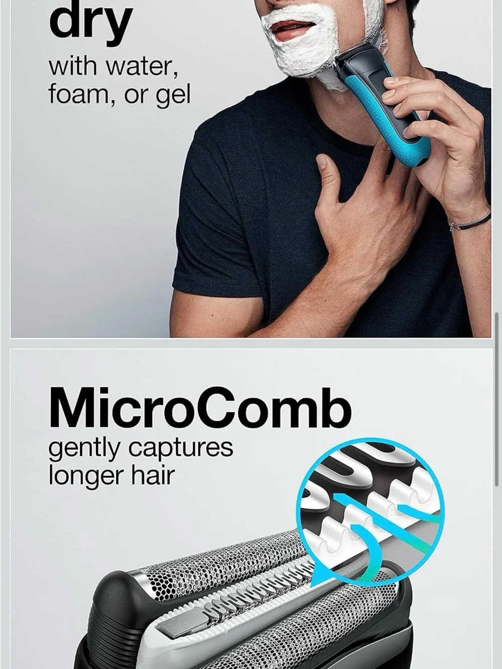 Braun Series 3 Wet & Dry Electric Rechargeable Razor